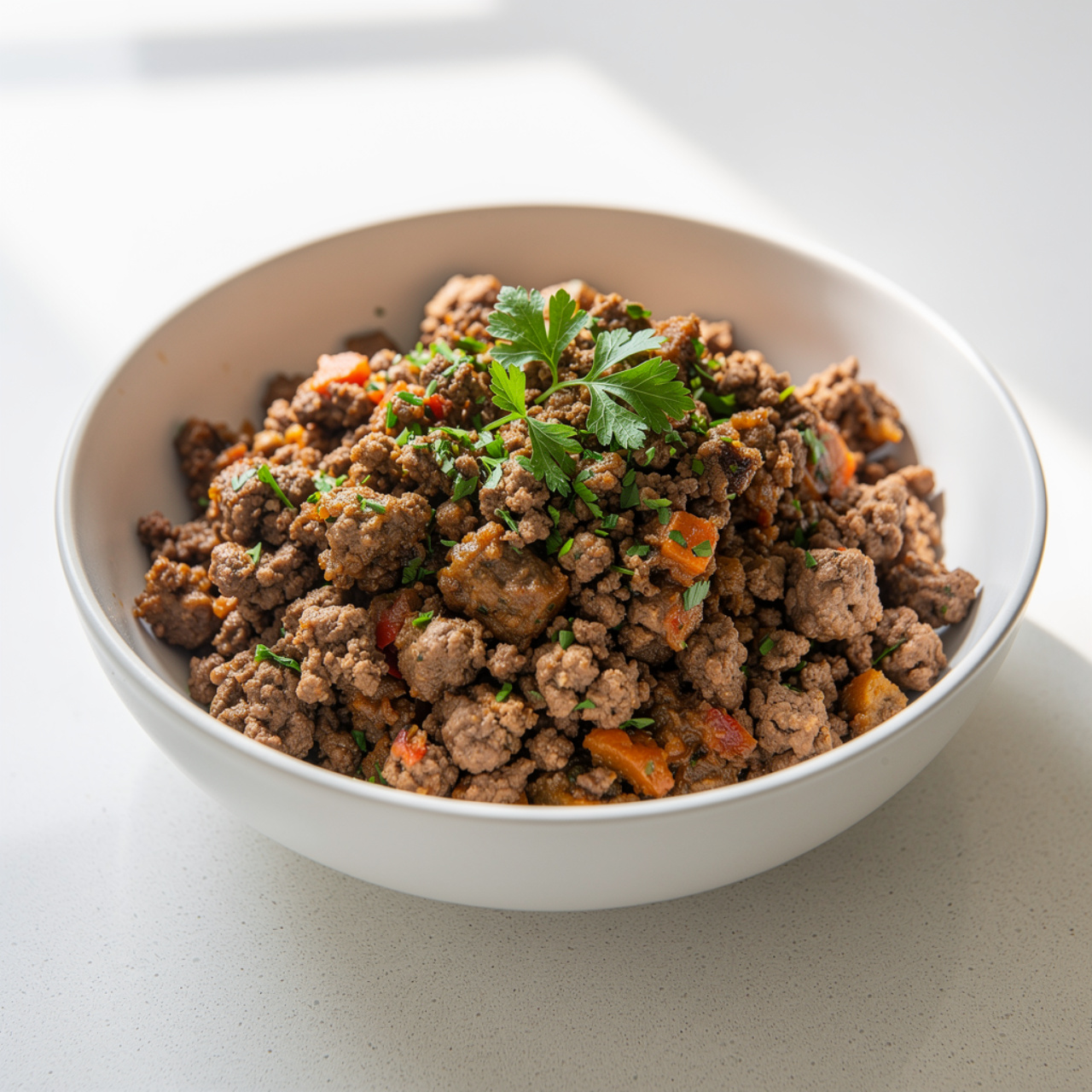 High Protein Ground Beef Lettuce Wrap Bowls