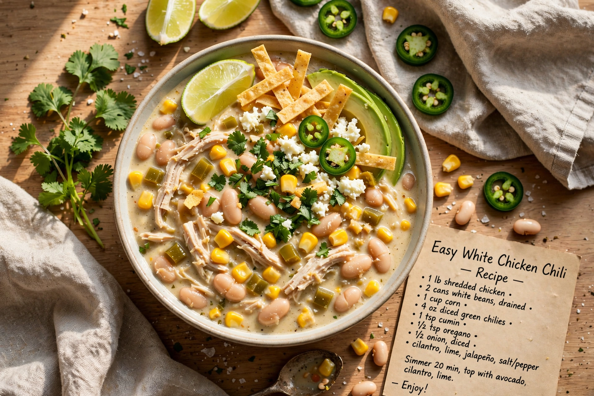 Easy White Chicken Chili