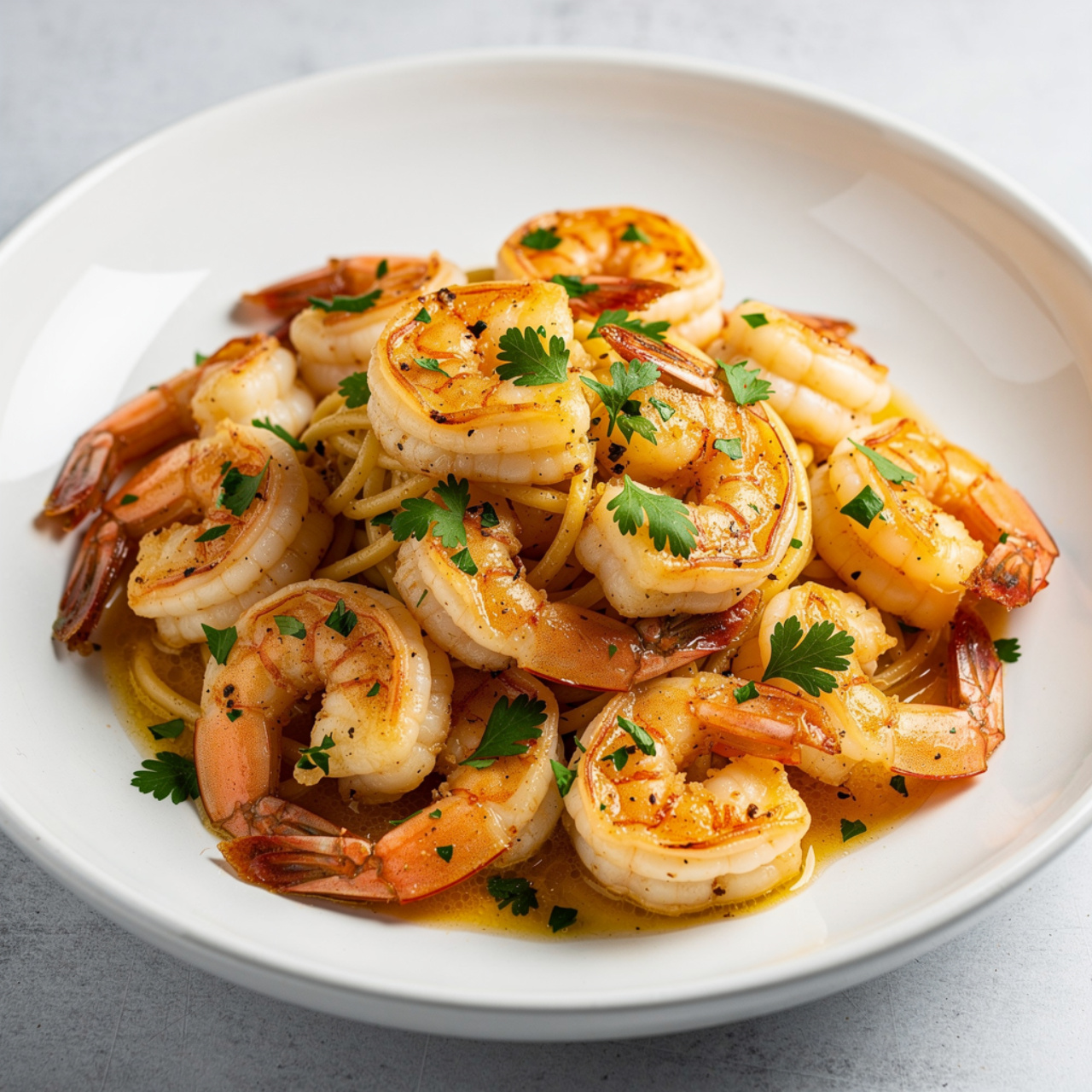 Lemon Garlic Shrimp Scampi